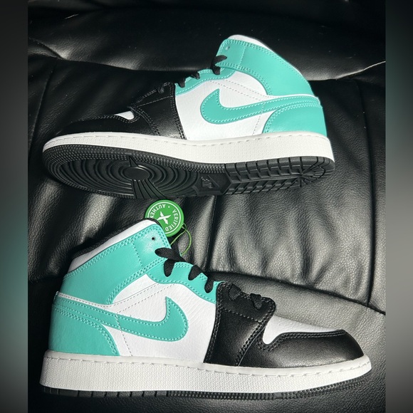 Nike Air Jordan 1 Mid Tropical Twist Igloo Men's Sneakers Size 7W/5.5Y NEW - Picture 4 of 11